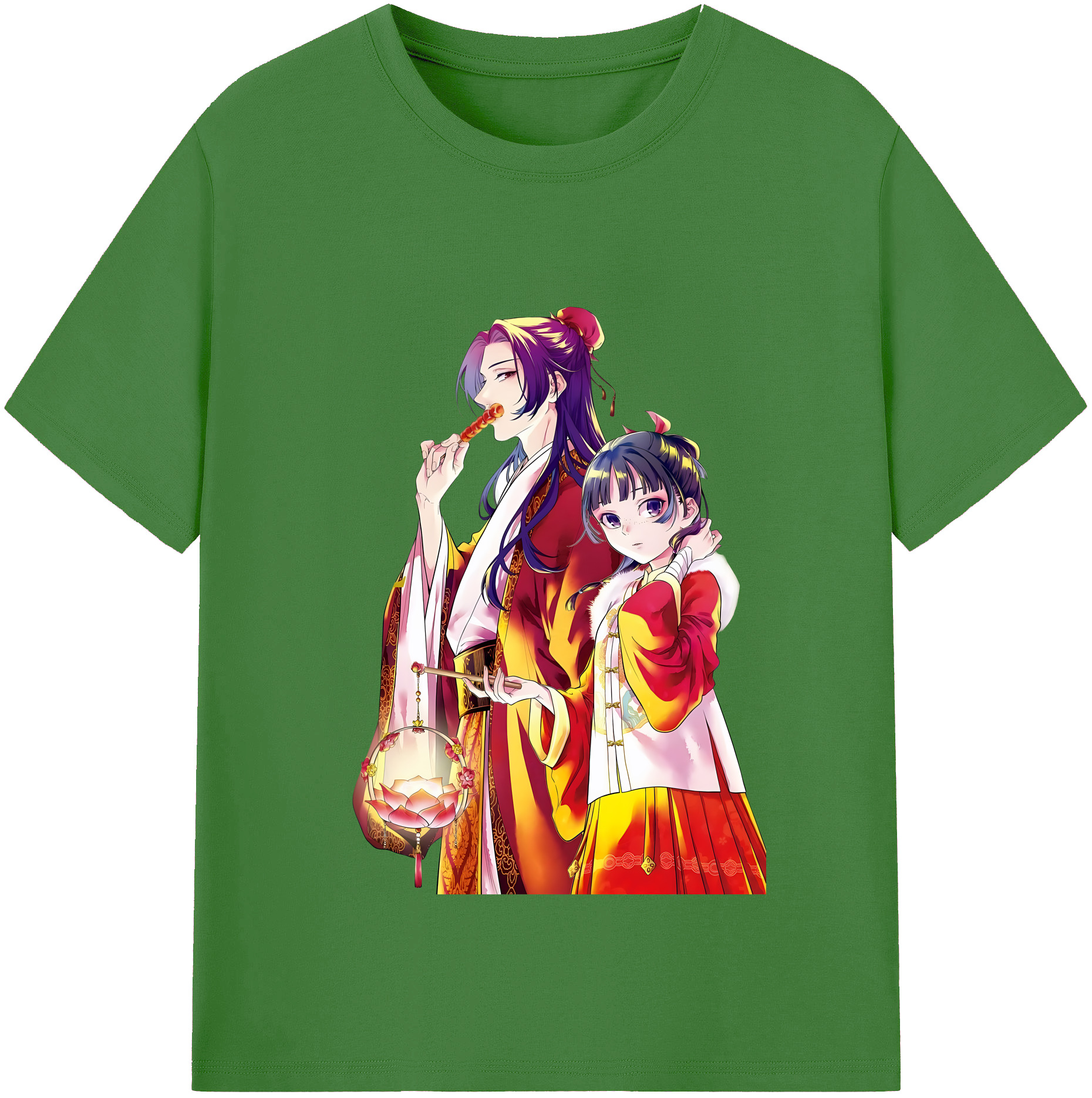 （画像用） 薬屋のひとりごと The Apothecary Diaries レディースカジュアルプリントTシャツ（綿100％）